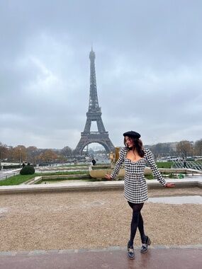 ASSIGNMENT Blair Mini Dress in Black & White from REVOLVE
